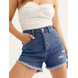 Free People Vintage High Rise Shorts- We the Free